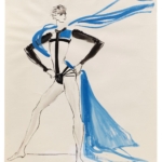 Yves Saint Laurent, Croquis de costumes, Notre-Dame de Paris, 1965