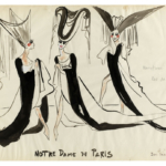 Yves Saint Laurent, Croquis de costumes, Notre-Dame de Paris, 1965