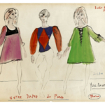 Yves Saint Laurent, Croquis de costumes, Notre-Dame de Paris, 1965