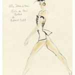 Yves Saint Laurent, Croquis de costumes, Notre-Dame de Paris, 1965