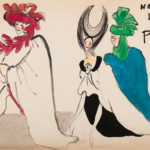 Yves Saint Laurent, Croquis de costumes, Notre-Dame de Paris, 1965